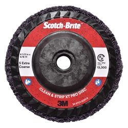 Scotch-Brite™ Clean and Strip XT Pro Disc, T27 Quick Change, 4-1/2 in x 5/8 in-11, S XCS, 10 per case 