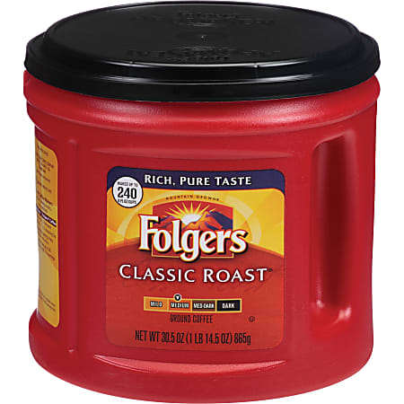 Folgers Coffee Classic Roast 30.5 Ounce Container 