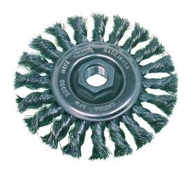 26359 4" Std Twist Wire Wheel .014,5/8-11ah Osborn 