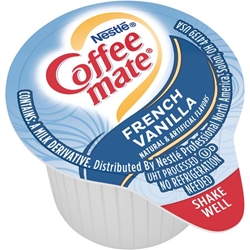 Coffee-mate French Vanilla Singles- .375 fl- 180CT 