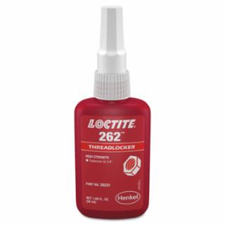 262® Threadlocker, Medium to High Strength, 50 mL, Red 