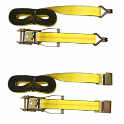 Cargo Control Ratchet Strap - Flat Hooks 